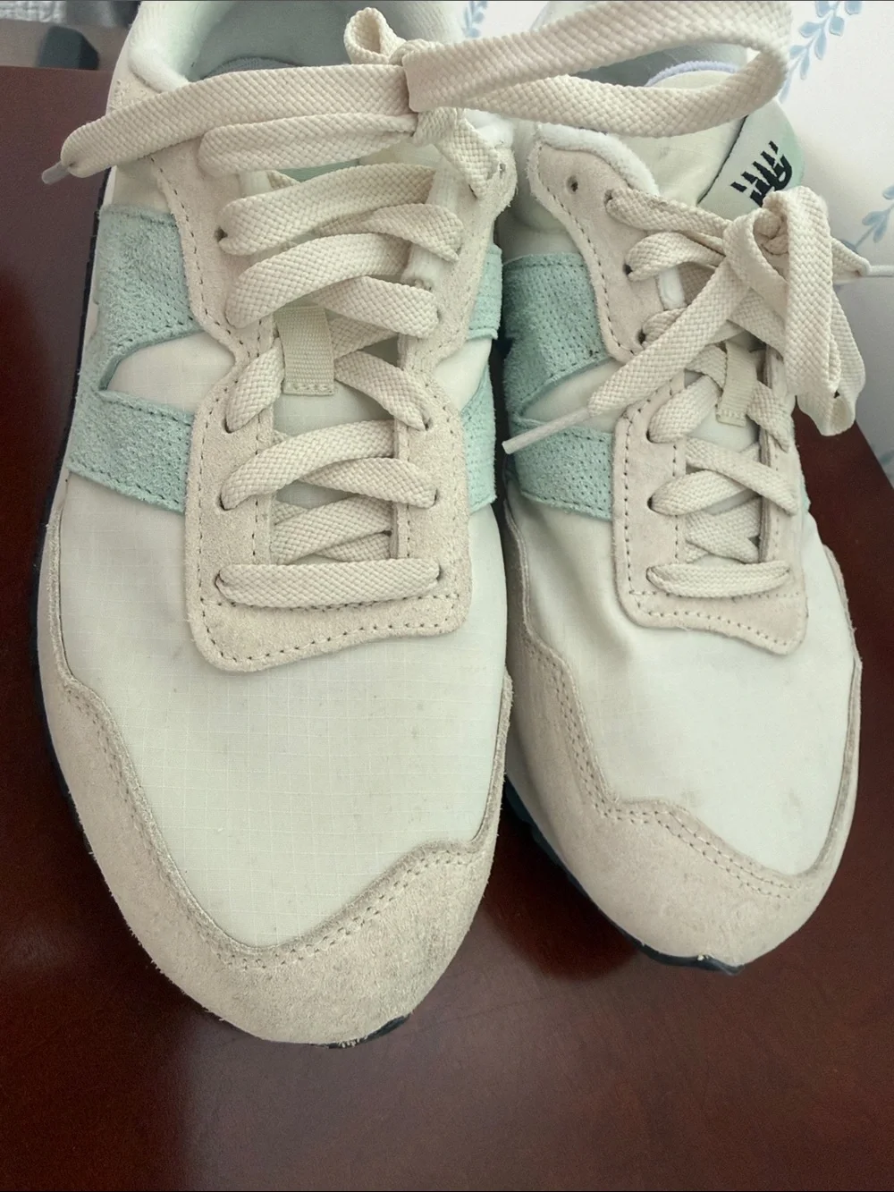 New Balance Women’s 237 Retro Sneakers in Mint and Cream